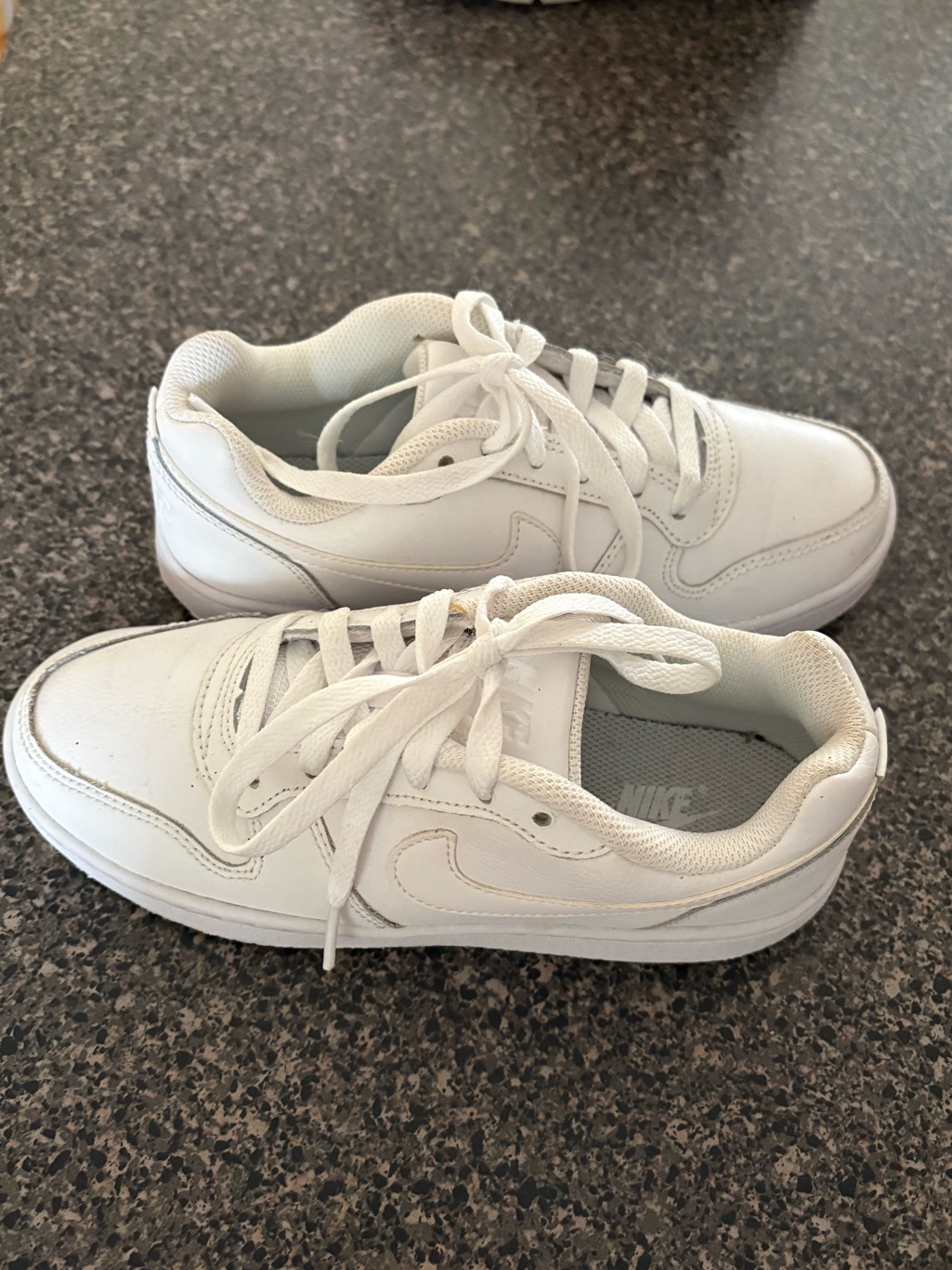Nike White Low-Top Leather Sneakers - Women's